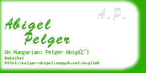 abigel pelger business card